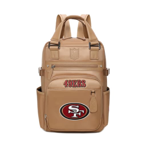 Official Xoox San Francisco 49ers leather backpack - the grand prize